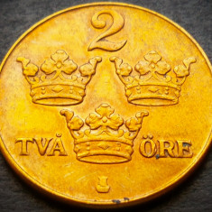 Moneda istorica 2 ORE - SUEDIA, anul 1950 *cod 3540 B - bronz