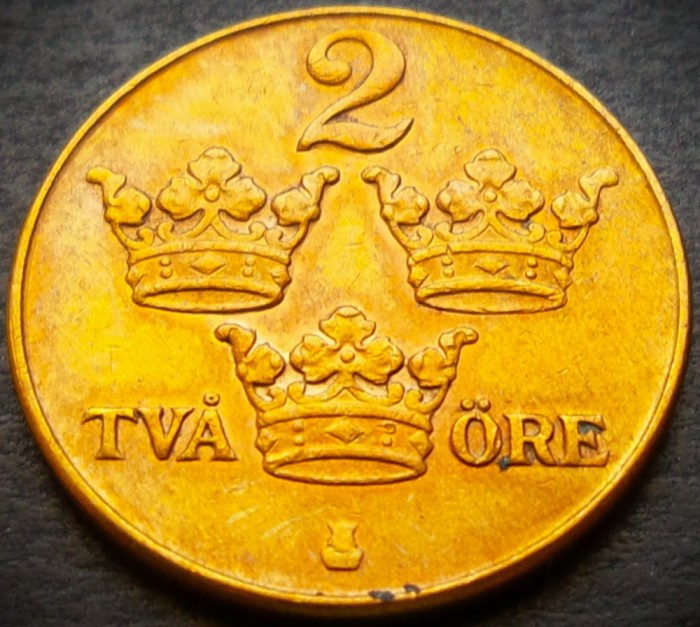 Moneda istorica 2 ORE - SUEDIA, anul 1950 *cod 3540 B - bronz
