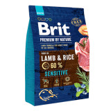 Brit Premium By Nature, Sensitive, Miel, hrană uscată c&acirc;ini, sensibilitați digestive, 3kg