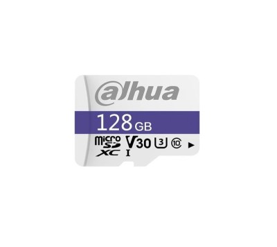 Card de memorie Dahua microSD 128GB, DHI-TF-C100, Clasa 10 UHS-I V30, 95MB s, fara adaptor, supraveghere video foto