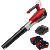 Einhell GP-LB 18/200 Li E PXC + Twinpack + 4514095 - Suflanta de gradina 670 m3/h + Set 2 acumulatori si incarcator Li-Ion 18 V 4 Ah