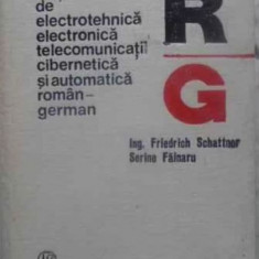 DICTIONAR DE ELECTROTEHNICA, ELECTRONICA, TELECOMUNICATII, AUTOMATICA SI CIBERNETICA ROMAN-GERMAN