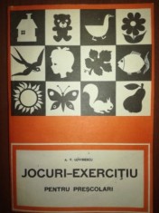Jocuri-exercitiu pentru prescolari - A. V. Lovinescu UZATA foto