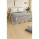 Cuvertura Pique 200x230 Gri Alb
