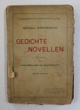 GEDICHTE NOVELLEN DEUTSCH VON MAXIMILIAN W. SCHROFF de MIHAI EMINESCU , BUKAREST 1923