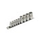 EXTOL PREMIUM set de capete, E-TORX; 1/4&amp;#039;?5buc (E5-E6-E7-E8-E10), 1/2&amp;#039;?4buc, (E12-E14-E16-E18), pe ?ina de sus?inere