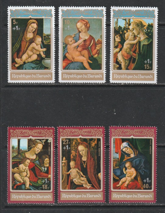Burundi 1972 - Craciun Supratipar 6v MNH