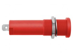 Soclu Banană 4mm Roșu 16A 6000V Panou