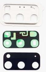 Geam camera cu Rama Samsung Galaxy S20 / G980 CLOUD WHITE
