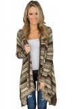 N638-88 Cardigan lung, model asimetric, fara inchidere