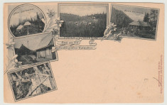 1898 CP ilustrata litho SKV Hohe Rinne, vedere multipla Paltinis foto