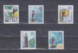 A12 S4 3 - Timbre foarte vechi - Fosta Germanie Democrata - DDR - faruri marine, Germania, Arhitectura, Nestampilat