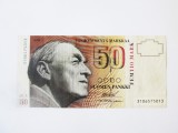 Rara! Finlanda 50 Markkaa 1986 Litt.A,bancnota din imagini in stare buna la jumatate de pret fata de celelalte bancnote de pe site