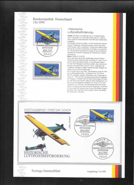Germania FDC 19c.1991