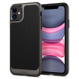 Husa Plastic - TPU Spigen Neo Hybrid Gun Metal pentru Apple iPhone 11, Gri - Neagra 076CS27193