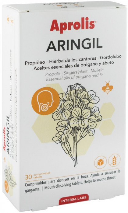 Aringil (tablete din plante si propolis) 25.2g 30 tablete Aprolis