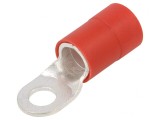 Inelar M12 13mm Crimpat pe Cablu Izolat Roșu