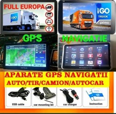 GPS Navigatie ecran 7&quot; GPS AUTO GPS AUTOCAR GPS TIR GPS CAMION HARTI EUROPA 2024