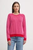 Pepe Jeans pulover de bumbac PALMA femei, culoarea roz, PL702269