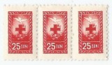 *Romania, lot 1048 cu 3 timbre fiscale de ajutor, 1959, straif orizontal, MNH, Nestampilat