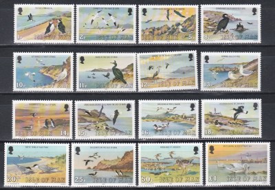 Isle of Man 1983 - Păsări marine, 4 Serii, SET COMPLET, MNH foto