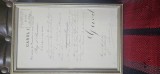 Decret regal COMANDOR an 1889 , semnat OLOGRAF de regele CAROL I