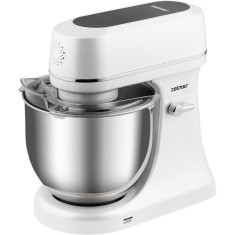 Mixer planetar ZKR2000, 800 W, panou control cu touch, 12 viteze, 2 boluri de 5,7 l si 4.6 l, alb