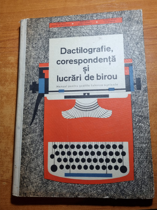 manual - dactilografie,corespondenta si lucrari de birou - din anul 1964