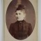STUDIO FONTES , PARIS , TANARA , PORTRET IN MEDALION , FOTOGRAFIE C.D.V. , EMBOSATA , SFARSITUL SEC. XIX