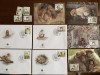 Algeria - maimute - serie 4 timbre MNH, 4 FDC, 4 maxime, fauna wwf
