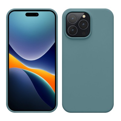 Husa kwmobile pentru Apple iPhone 14 Pro Max, Silicon, Verde, 59074.207 foto