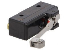 Micro&icirc;ntrerupător SNAP ACTION 20A/250VAC cu manetă și rolă