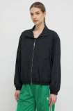 Adidas Originals geacă femei, culoarea negru, de tranziție, oversize IT6726