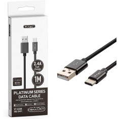 Cablu Tip C Usb Negru Seria Platinum 1 Metru Cod 8491 270521-3