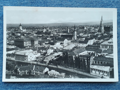 189- Cluj-Napoca - Vedere generala de pe cetatuie /Kolozsvar/Carte postala WW2 foto