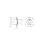 Disc frana Seat Inca, Toledo I, Toledo II; VW Caddy II, Golf III, Golf IV, Passat B3/B4, Passat B5, Vento Motor 1.4, 1.4 16V, 1.4 i, 1.6, 1.6 i, 1.6