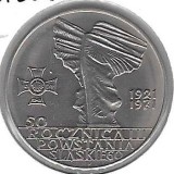 POLONIA 10 ZLOTI 1971 - 50 ANI a 3 a REVOLTA in SILEZIA [1] XF+ / liv in cartonas