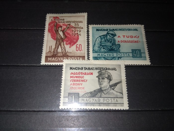 TIMBRE UNGARIA 1954