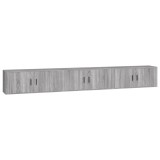 Cumpara ieftin Dulapuri TV montate pe perete 3 buc. gri sonoma 100x34,5x40 cm