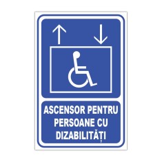 Indicator Ascensor pentru persoane cu dizabilități foto