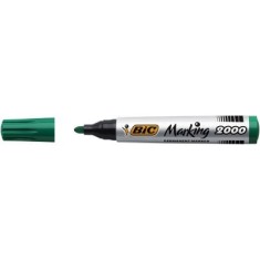Marker permanent BIC 2000, varf rotund 1. 7 mm, verde