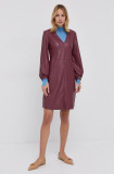 MAX&amp;Co. Rochie culoarea bordo, mini, evazata, Max&amp;Co.