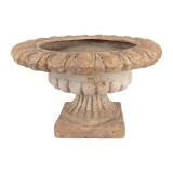 Ghiveci flori ceramica bej maro &Oslash; 61x35 cm