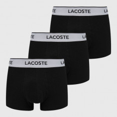 Lacoste boxeri (3-pack) barbati, culoarea negru