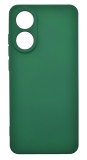 Husa de protectie din silicon pentru OPPO A78 4G, SoftTouch, interior microfibra, Verde Inchis