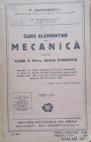 CURS ELEMENTAR DE MECANICA PENTRU CLASA VIII* SECTIA ȘTIINȚIFICĂ - P. MARINESCU