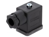 Conector cu Valvă Mufă 11mm 3 PIN 90&deg;