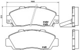 BREMBO P 28 026 PRIME LINE set placute frana,frana disc