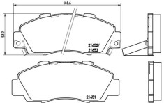 BREMBO P 28 026 PRIME LINE set placute frana,frana disc
