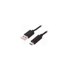 Cablu USB A mufa, USB C mufa, USB 2.0, lungime 1.2m, {{Culoare izola&#355;ie}}, QOLTEC - 50488